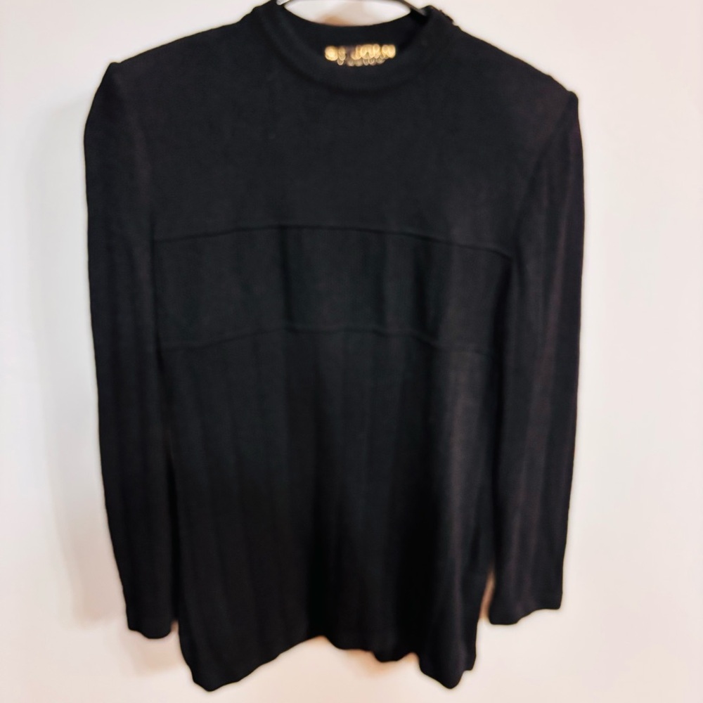 GUC St. John Basics Black Knit Sweater - Sz Small